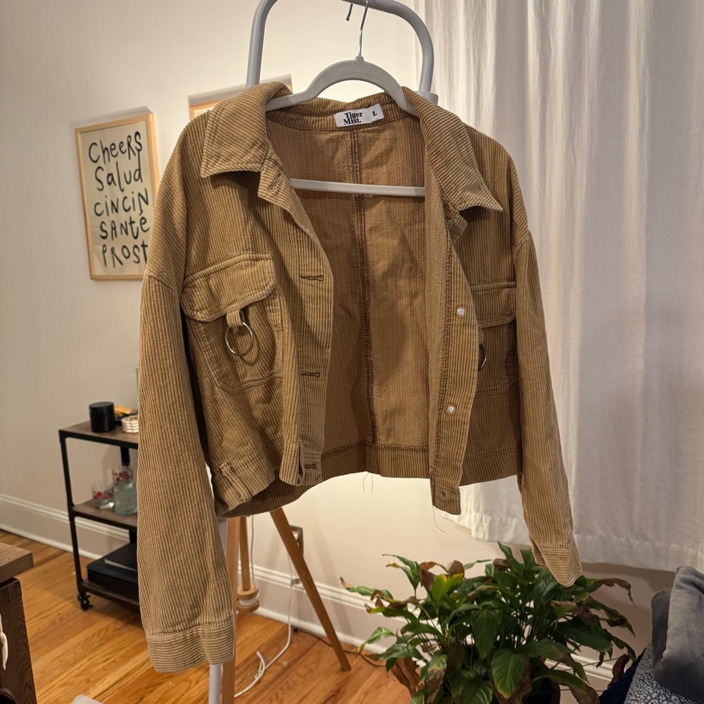 Tiger Mist Corduroy Cropped Jacket
